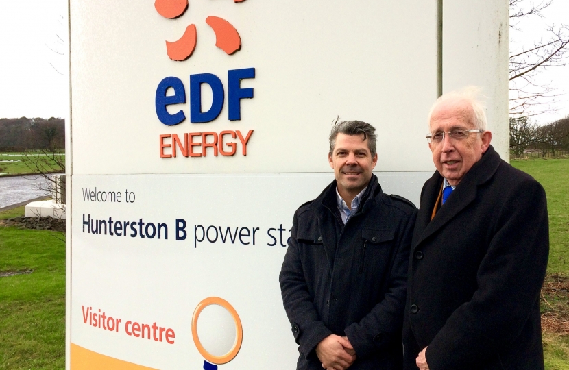 Tom Marshall & Todd Ferguson at EDF Hunterston B Nuclear Power Station