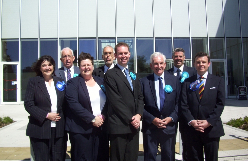 David Rocks with the North Ayrshire Conservative Councillors