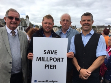 Jamie Greene MSP, Richard Wilkinson, Cllr Tom Marshall, Cllr Todd Ferguson